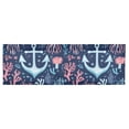 thumbnail image 6 of Yayeee Kitchen Valance Rod Pocket 54" x 18" Living Room Window Curtain, Light Blue Anchor, 6 of 6