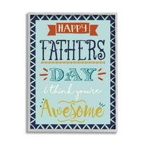 Stupell Industries You're Awesome Father's Day Phrase Holiday Painting Gray Framed Art Print Wall Art
