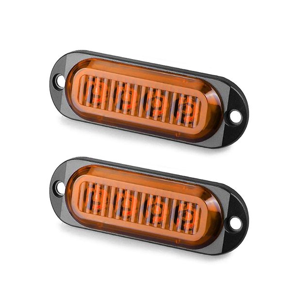 2x 4 Led marcador lateral de remolque señal de giro luz de freno luces traseras de camión lámpara