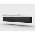 thumbnail image 5 of Ozge 71'' Floating Tv Stand Media Console, 5 of 6