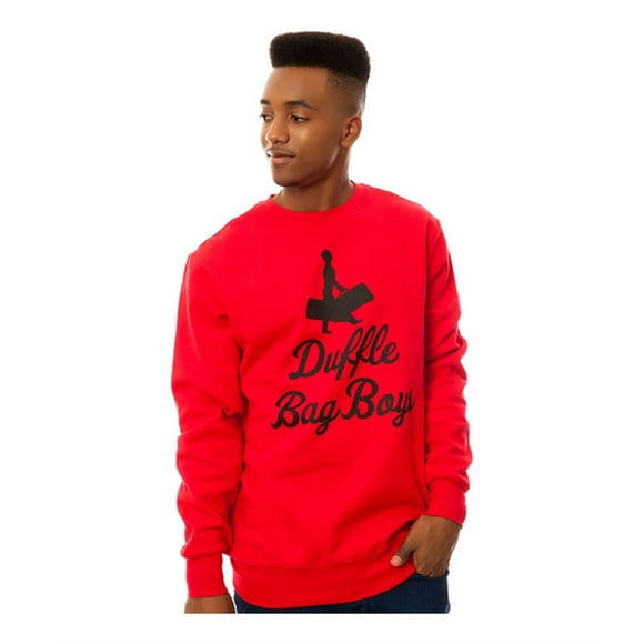 Crooks & Castles Mens The Duffle Bag Boys Sweatshirt, Red, X-Large
