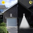 thumbnail image 5 of Juego de 2 lámparas detectoras de movimiento solares para exterior Impermeable-Acero inoxidable-Apliques de pared para uso exterior-Con para jardín, terraza, camino, etc. brillar Electrónica, 5 of 5