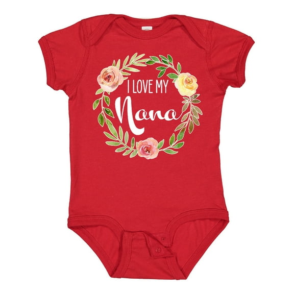 Inktastic I Love My Nana- Flower Circle Boys or Girls Baby Bodysuit
