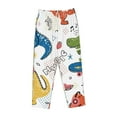 thumbnail image 4 of Xecao Dinosaur Women's Straight Lounge Pajama Pants: The Epitome of Relaxed Sleepwear, 4 of 9