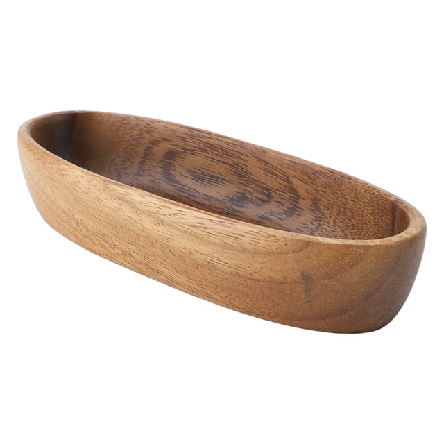 Platón para servir de de de de de nogal con diseño en forma de barco, Banda de de de nogal, varios aperitivos y frutas para servir en la mesa de comedor, bar, sala de estar