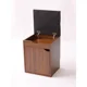 thumbnail image 3 of Banco moderno de nogal con función de almacenamiento y sentado, Ideal para cambio de zapatos de pasillo de entrada, 3 of 4