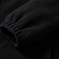thumbnail image 7 of Miluxas Men's Full Zip Sweatshirt No Hood Hoodies Casual Cardigan Lightweight Cotton Hoody Black, 7 of 7