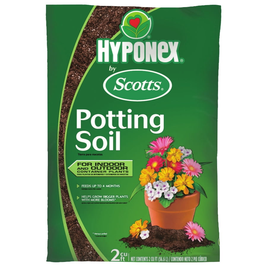 Hyponex by Scotts Potting Soil 2 cu. ft., Feeds Plants For Up To 4