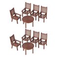thumbnail image 2 of Miniature Table and Chair Set with Realistic Design for Decor 2Sets, 2 of 5