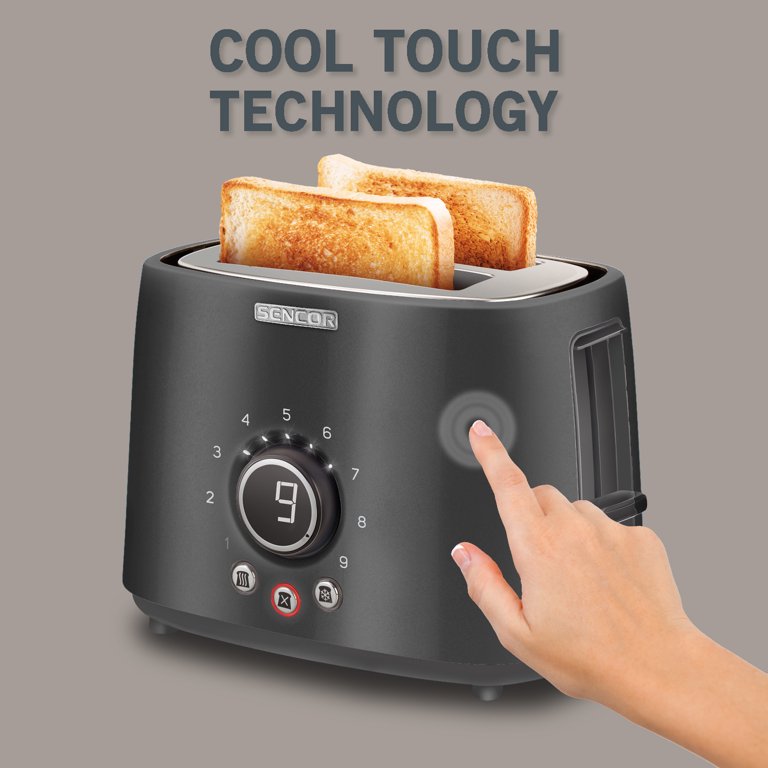 Sencor 2-Slot Toaster with Digital Button and Rack - Red, 1 ct