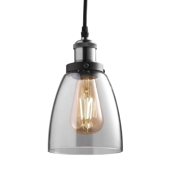 Led VIntage Pendant Dimmeable Vintage Pendant Brushed Nickel Clear Glass (40W Replacement) 6W