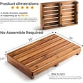 thumbnail image 3 of 3.5" One Step Stool for Elderly, Acacia Wood High Riser Step Stool for Bed - 550 Lbs Wooden Mobility Stepping Stools for Adults, Kids/Bedside, Bathroom, Kitchen, Garden (Acacia, 3.5" Height), 3 of 7