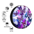 thumbnail image 4 of Sikiie Flying Butterflies PVC Leather Spare Tire Wheel Cover Spare Tire Cover, for Car Truck SUV Camper Trailer Universal Fit(14-17in)-17 inch, 4 of 6