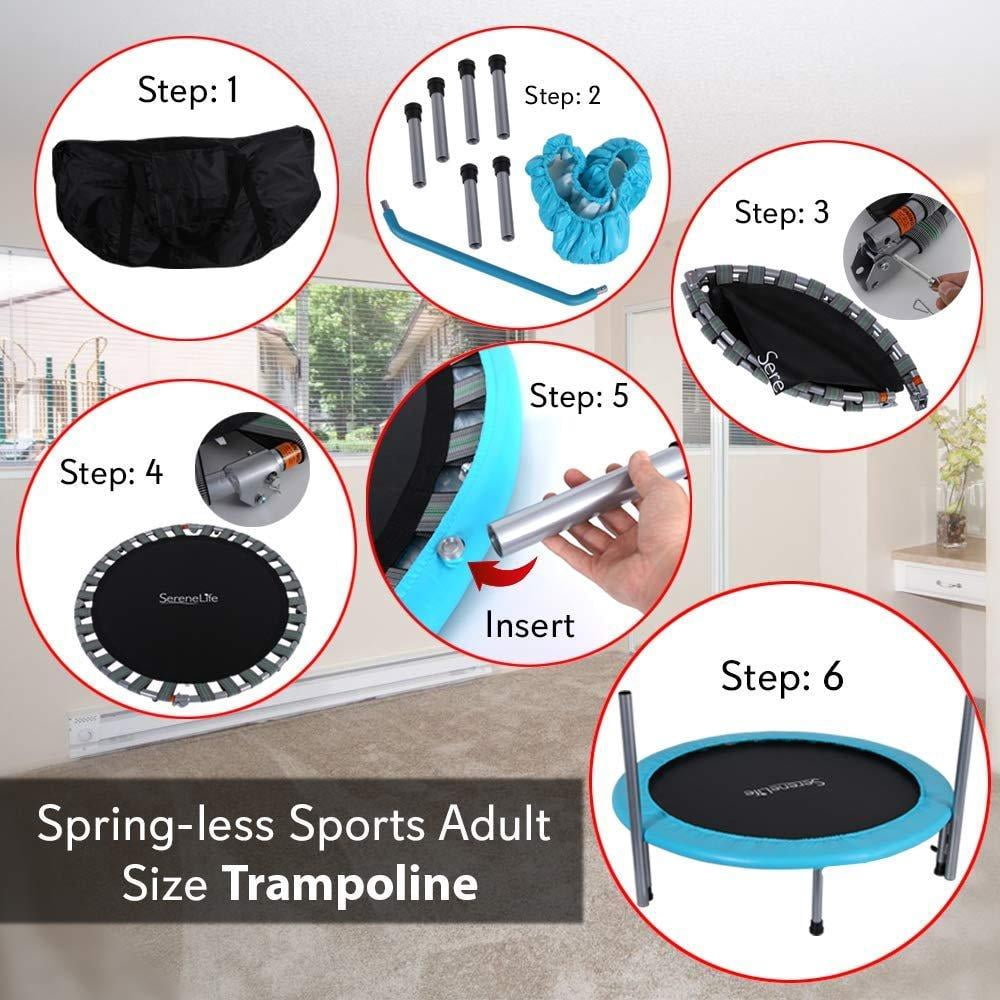SereneLife 40'' Foldable Round Trampoline