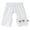 White B, variant on Loopsun Kids Boys Girls Summer Soft Breathable Elastic Waist Casual Split Crotch Shorts