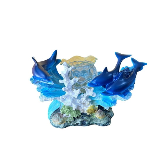 Dolphins in Coral Wax And Oil Warmer Electric Decorative Warmer