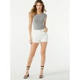 thumbnail image 2 of Sofia Jeans Women's Chi Super High Rise Shortie Shorts, 2 of 6