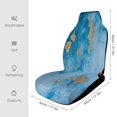 thumbnail image 2 of Oceanic Gold Map Print Set of 2 Car Seat Covers Seat for Carseats Front Seat Auto Car Interior Accessories Universal 2 Piece, 2 of 6