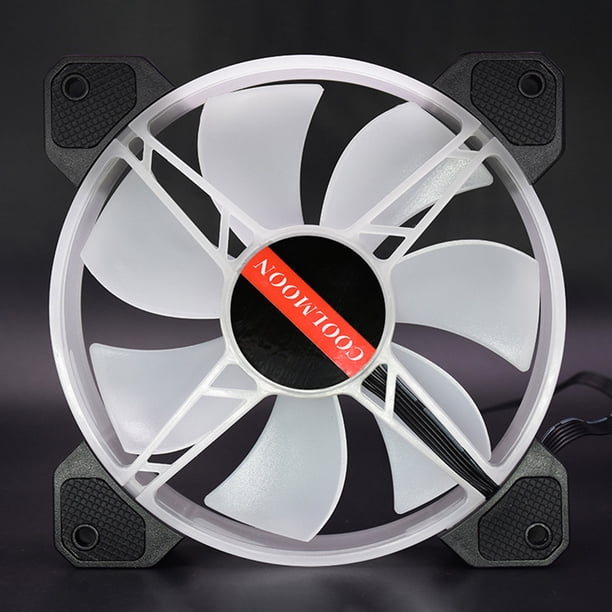 COOLMOON 120 mm RGB Ventilador de refrigeración Chasis Magnífico radiador silencioso (ventilador único) Ehuebsd Para estrenar