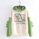thumbnail image 2 of Sudaderas con capucha de manga larga con capucha de dinosaurio lindo para niñas adolescentes para mujeres para otoño primavera, 2 of 4
