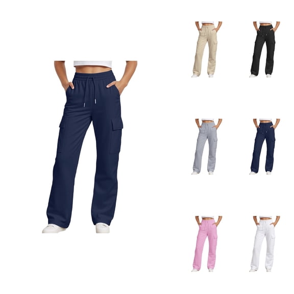 Girls Baggy Sweatpants – Oversized Wide Leg Elastic Waist Drawstring Lounge & Athletic Pants for Toddler to Tween (4-14 Years)