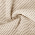 thumbnail image 4 of vigerkar Women's Turtleneck Shirts Ribbed Pullover Sweater Long Sleeves Tops Midweight Thermal Underwear Blouse (Beige, XL), 4 of 7
