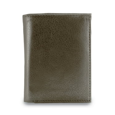 Brown Leather Bi-fold 15-Slot Card Case Jacket Wallet QGM17785