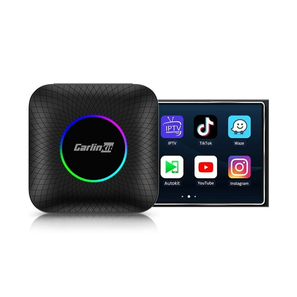 CarlinKit CarPlay TV Box for Cars,with Android 13.0 System 8+128GB Supports YouTube/Netflix,Wireless Apple CarPlay&Android Auto