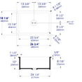 thumbnail image 3 of Gray Matte 27" x 18" Fireclay Undermount / Drop In Firelcay Kitchen Sink, 3 of 11