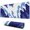 Onde Japonaise (71), variante sur Grand Tapis de Souris pour Gamers - Design Vague Bleu & Blanc Japonais, Bords Cousus, 31.5 X 11.8 Pouces