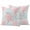 Red Aqua Grey, variant on Blue Grey Coral Coastal Outdoor Pillow Covers, Waterproof Decorative Throw Pillowcases Set of 2, Summer Beach Seaside Nautical Couch Cushion Cases with Zipper for Outside Patio Garden Sofa 16"x16"