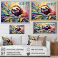 thumbnail image 4 of Designart "Vibrant Sloth Artistry" Sloth Floater Framed Wall Art Prints, 4 of 5