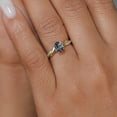 thumbnail image 4 of Gem Stone King 2 Tone 10K Yellow Gold and 925 Sterling Silver Green Mystic Topaz and White Lab Grown Diamond Twisted Interwoven Ring for Women (1.11 Cttw, Available in Size 5,6,7,8,9), 4 of 4