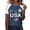 Blue, variant on Women T Shirts Women'S Anniversary Flag Tee Usa Patriotic Short Sleeve Tee Men'S Star Stripes Anniversary Tee Independence Day Flag Casual Top V-Neck American Flag Gray XL