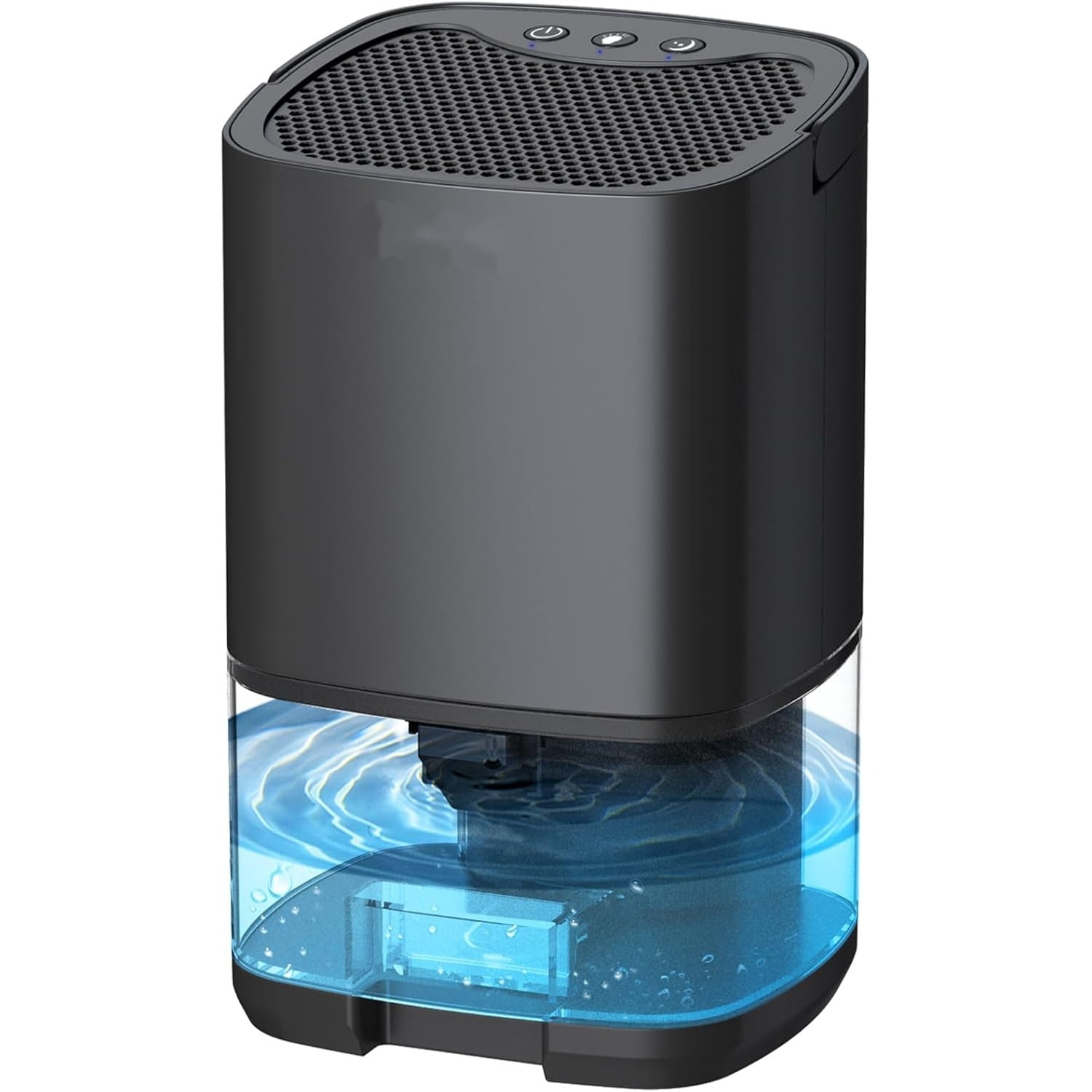 Dehumidifiers for Bedroom 35oz Small Dehumidifier for Home 2500 Cubic Feet(350sq ft) with 7 LED Lights, Ultra Quiet & Auto Shut off Dehumidifier for Bathroom Basement Closet Garage RV, Black