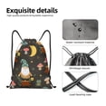 thumbnail image 4 of Daiia Gnome Insect Frog Pattern Drawstring Backpack, Gym Bag, Lightweight Backpack, Water-Resistant Bag Travel Sports Backpack, Fitness Bag, Yoga Bag-Small, 4 of 6