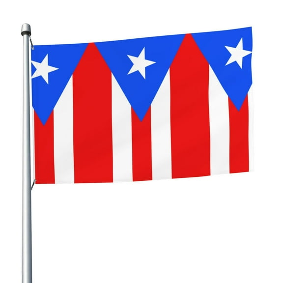 Pr Puerto Rico-Flag Flag 5x8 Ft Print Vivid Color Outdoors Indoors Light-Weight Polyester Flags