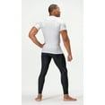 thumbnail image 2 of DEVOPS 3 Pack Men's Athletic Short Sleeve Compression Shirts (Large, Black/Charcoal/White), 2 of 7