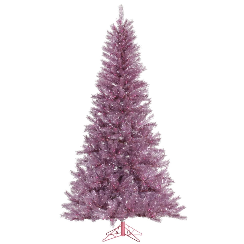 Vickerman 14' x 93" Orchid Pink Tinsel Tree 6551T Christmas Tree