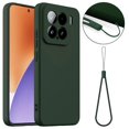 thumbnail image 1 of For Xiaomi 15 Case Compatible with MagSafe Liquid Silicone Phone Cover with Lanyard - Black, 1 of 5