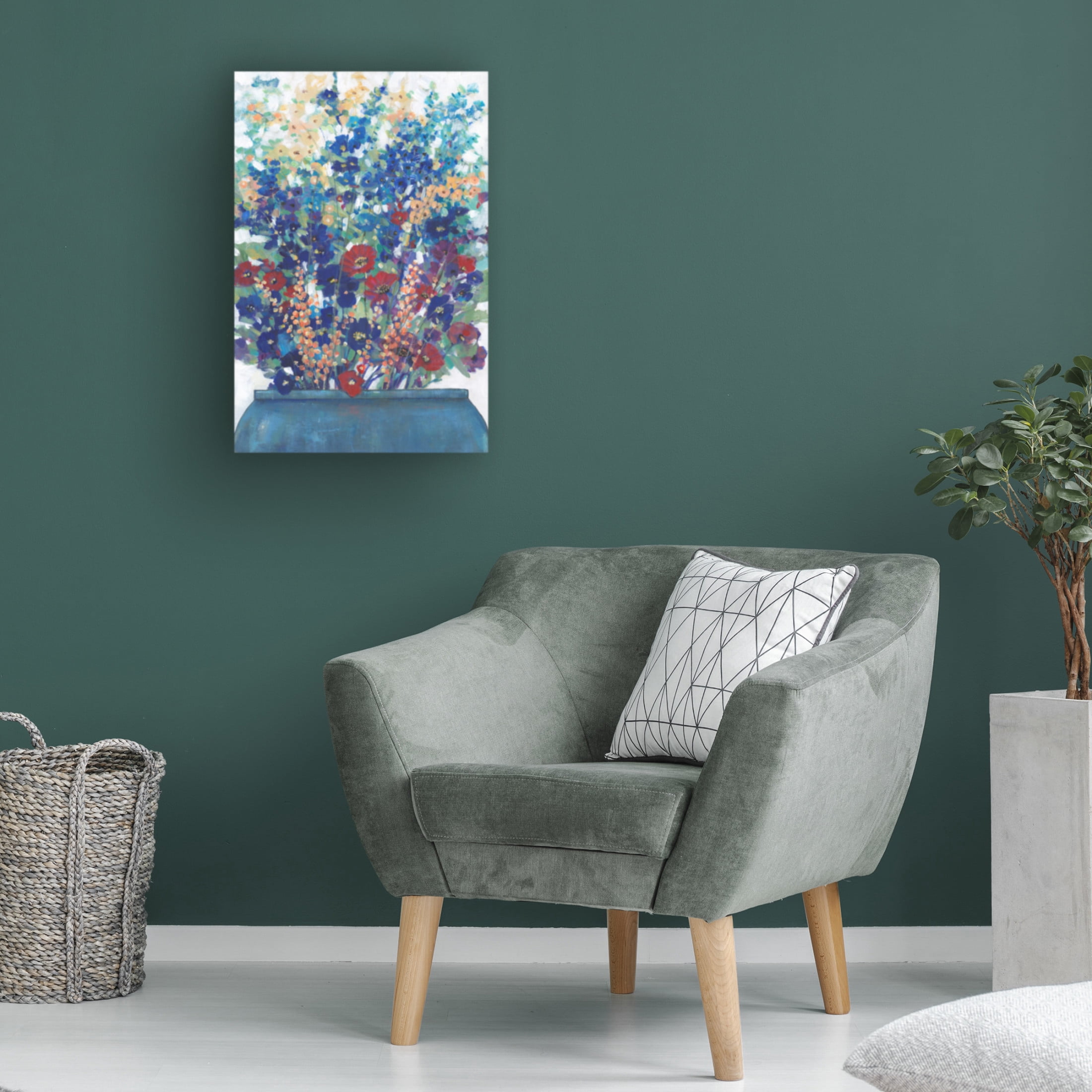 Trademark Fine Art Tim OToole  A bunch of Flowers II Canvas Wall Art