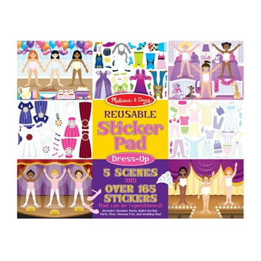 Melissa & Doug Reusable Sticker Pad: Dress-Up - 165  Reusable Stickers