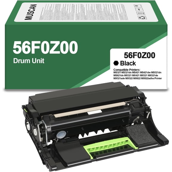 56F0Z00 56F0ZA0 Imaging Unit Replacement for 56F0Z00 56F0ZA0 Drum Unit for B2442dw B2338dw MS321 MS421 MS521 MX521 MS621 MS622 Printers(1-Pack Black, 60000 Pages)