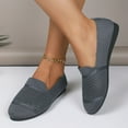 thumbnail image 3 of Mepaouo Womens Slip ins Knit Breathable Walking Flats Lightweight Work Ballet Casual Shoes(Grey,9), 3 of 5