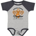 thumbnail image 3 of Inktastic Leukemia Awareness Staying Strong Together and Orange Ribbon Boys or Girls Baby Bodysuit, 3 of 5