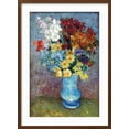 thumbnail image 2 of Art.com Flowers in a Blue Vase by Van Gogh Art Print by Vincent van Gogh, Brown Frame Wall Art, 21" x 29", 2 of 5
