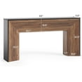 thumbnail image 2 of Tribesigns Modern Console Table, 63" Wood Entryway Table with Storage for Living Room, Black & Brown, 2 of 6