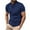 Navy, variant on SwiftWear Henley Shirts for Men Round Neck Short Sleeve Solid T-Shirt Casual Fitted Workout Tee Tops L