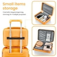thumbnail image 6 of 4 Piece PP Hard Shell Luggage Sets,Lightweight& Durable Suitcase with TSA Lock,Airline Certified Carry-on Luggage(14/20/24/28in),Orange, 6 of 9