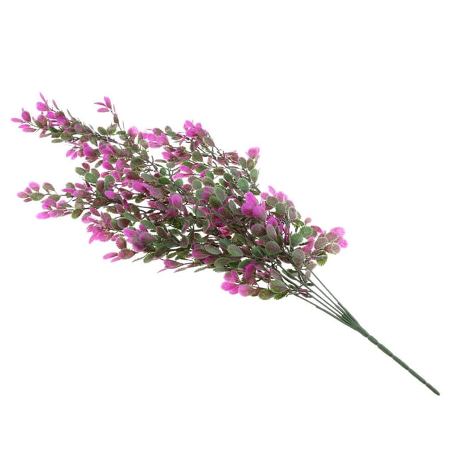 Rama de Flor Planta para Bodas Festival Decoracion para Hogar Jardines Tienda Fucsia Soledad Césped feliz artificial